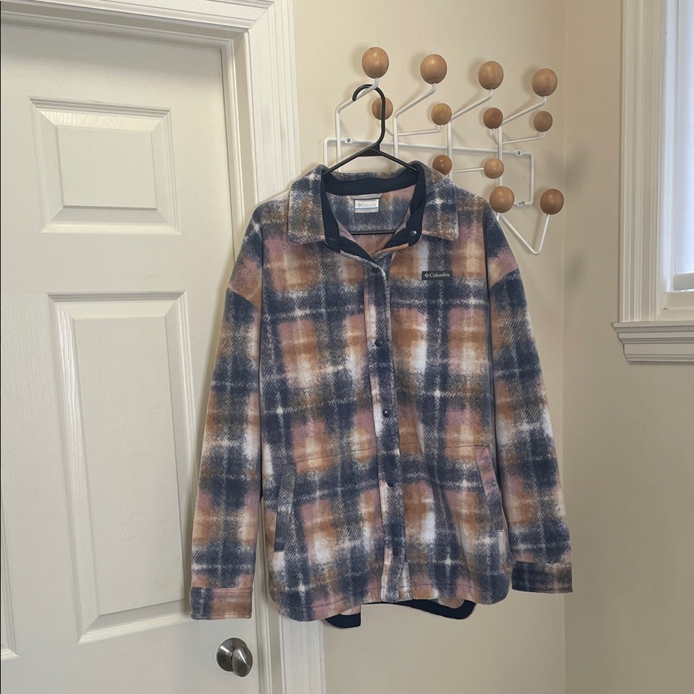 Columbia Multicolor Outdoor Shirt Jacket Shajacket - Blue / Orange - XXL